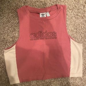 Adidas cropped workout tank
